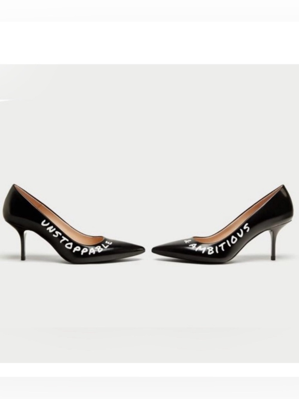 ZARA  Ambitious Unstoppable Black Pointed Toe Heel
Shoes 39